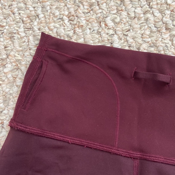 Burgundy Align Shorts (6”) - Picture 3 of 4